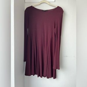 Long sleeve burgundy dress from Bloomingdale’s